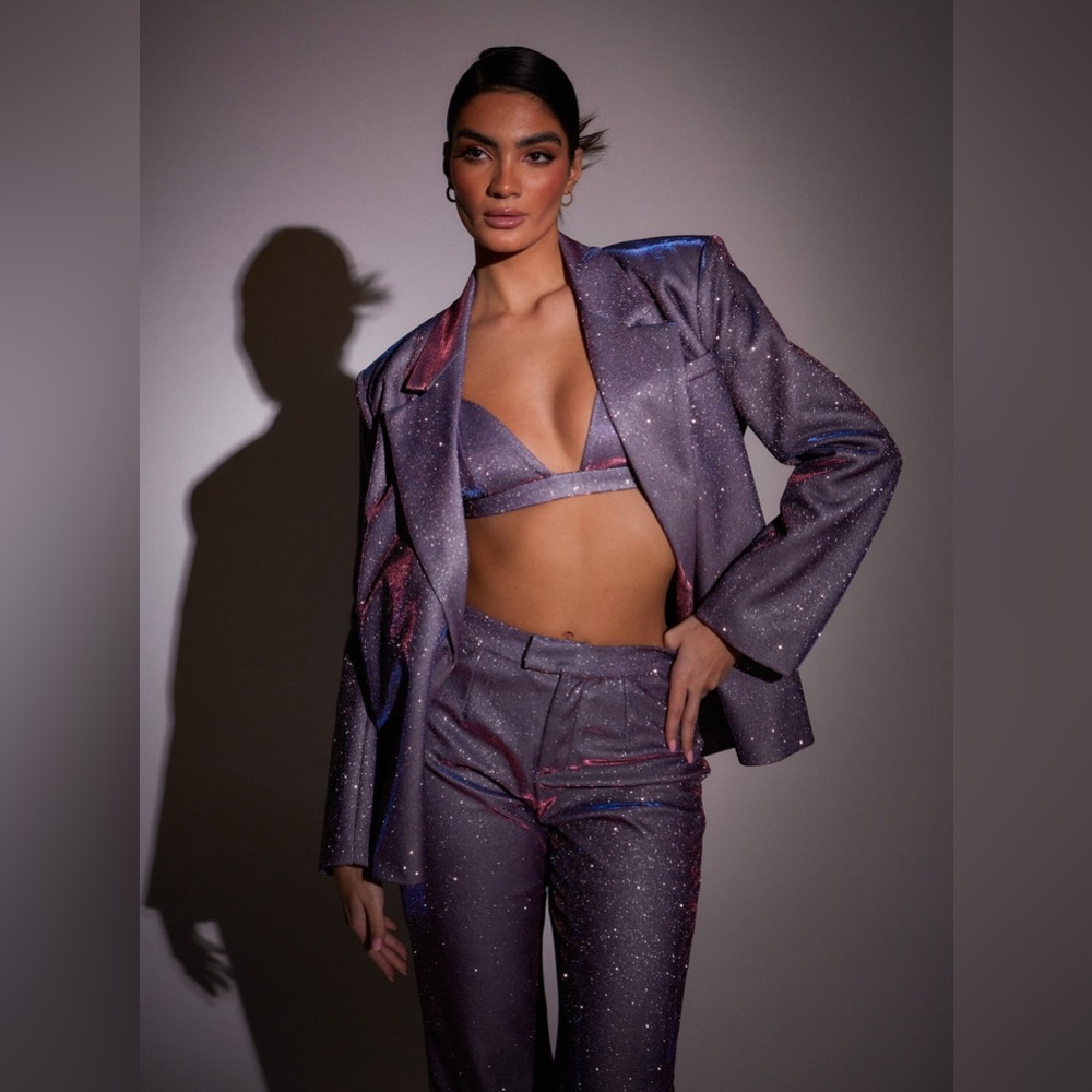 SLA the Label Purple Paloma Blazer